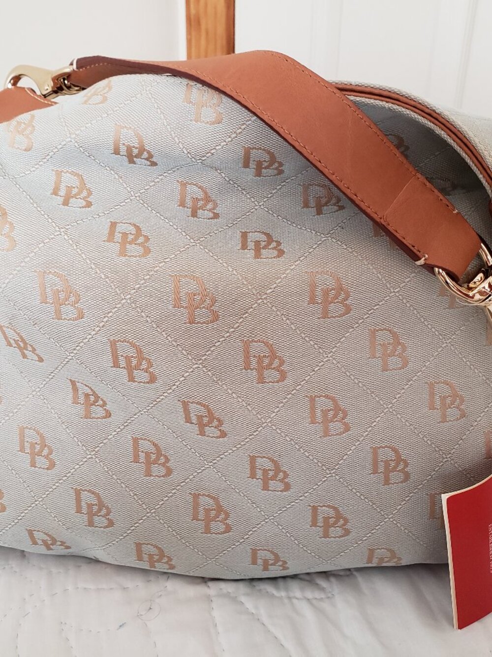 Dooney & Bourke Signature Canvas Purse in Light Blue NWT
